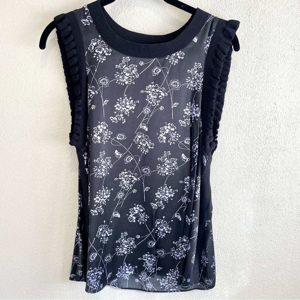 Cinq a Sept Floral Silk Top